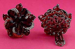 a beautiful VINTAGE COSTUME ESTATE ANTIQUE JEWELRY EARRINGS unsigned