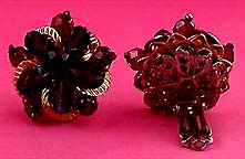 a beautiful vintage costume jewelry Juliana earrings unsigned