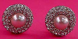 a beautiful vintage costume jewelry Juliana earrings unsigned