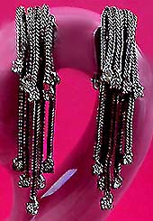 a beautiful vintage costume jewelry Hobe earrings unsigned