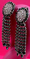 a beautiful vintage costume jewelry Juliana earrings unsigned