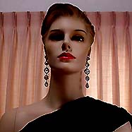 a beautiful vintage costume jewelry Kramer earrings unsigned