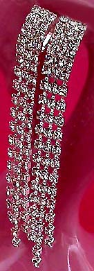 a beautiful VINTAGE COSTUME ESTATE ANTIQUE JEWELRY EARRINGS unsigned