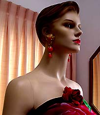 a beautiful vintage costume jewelry Juliana earrings unsigned