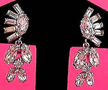 a beautiful vintage costume jewelry Juliana earrings unsigned