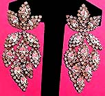 a beautiful vintage costume jewelry Juliana earrings unsigned