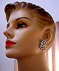 a beautiful vintage costume jewelry Juliana earrings unsigned