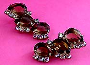 a beautiful vintage costume jewelry Juliana earrings unsigned