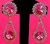 a beautiful vintage costume jewelry Juliana earrings unsigned
