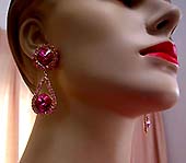 a beautiful vintage costume jewelry Juliana earrings unsigned