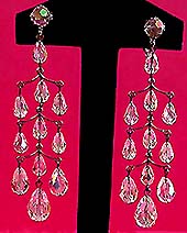 a beautiful vintage costume jewelry Juliana earrings unsigned