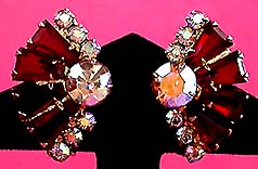 a beautiful vintage costume jewelry Juliana earrings unsigned