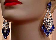 a beautiful vintage costume jewelry Juliana earrings unsigned