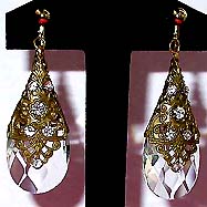 a beautiful vintage costume jewelry Juliana earrings unsigned