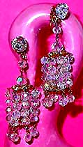 a beautiful vintage costume jewelry Juliana earrings unsigned