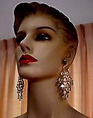 a beautiful vintage costume jewelry Juliana earrings unsigned