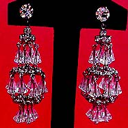 a beautiful vintage costume jewelry Juliana earrings unsigned