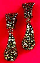 a beautiful vintage costume jewelry Juliana earrings unsigned