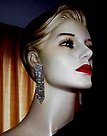 a beautiful vintage costume jewelry Juliana earrings unsigned