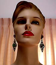 a beautiful vintage costume jewelry Juliana earrings unsigned