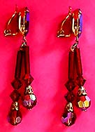 a beautiful vintage costume jewelry Juliana earrings unsigned