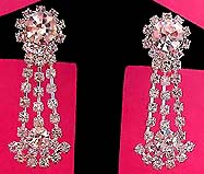 a beautiful vintage costume jewelry Juliana earrings unsigned