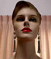a beautiful vintage costume jewelry Juliana earrings unsigned
