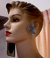 a beautiful vintage costume jewelry Juliana earrings unsigned