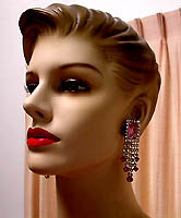 a beautiful vintage costume jewelry Juliana earrings unsigned