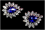a beautiful vintage costume jewelry Juliana earrings unsigned