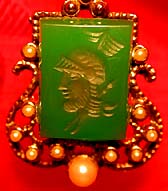 a beautiful VINTAGE COSTUME ESTATE ANTIQUE JEWELRY EARRINGS unsigned