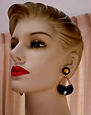 a beautiful VINTAGE COSTUME ESTATE ANTIQUE JEWELRY EARRINGS unsigned