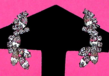 a beautiful vintage costume jewelry Juliana earrings unsigned
