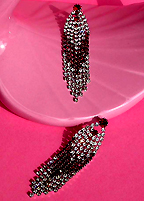 a beautiful VINTAGE COSTUME ESTATE ANTIQUE JEWELRY EARRINGS unsigned