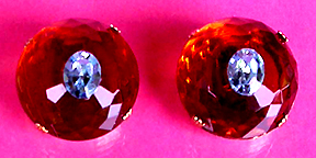 a beautiful VINTAGE COSTUME ESTATE ANTIQUE JEWELRY EARRINGS unsigned