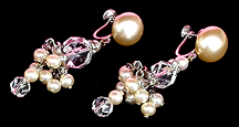 a beautiful vintage costume jewelry Juliana earrings unsigned