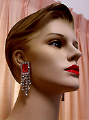 a beautiful vintage costume jewelry Juliana earrings unsigned