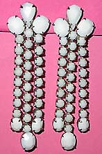 a beautiful vintage costume jewelry Juliana earrings signed Weiss