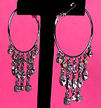 a beautiful VINTAGE COSTUME ESTATE ANTIQUE JEWELRY EARRINGS unsigned