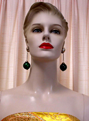 a beautiful VINTAGE COSTUME ESTATE ANTIQUE JEWELRY EARRINGS unsigned