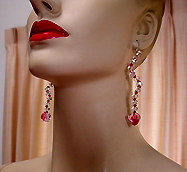 a beautiful vintage costume jewelry Juliana earrings unsigned