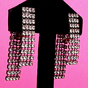 a beautiful VINTAGE COSTUME ESTATE ANTIQUE JEWELRY EARRINGS unsigned