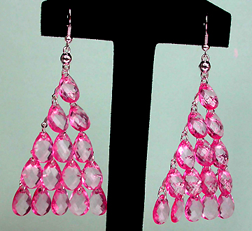 a beautiful VINTAGE COSTUME ESTATE ANTIQUE JEWELRY EARRINGS unsigned