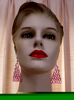 a beautiful VINTAGE COSTUME ESTATE ANTIQUE JEWELRY EARRINGS unsigned