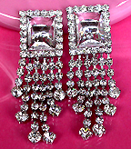 a beautiful vintage costume jewelry Juliana earrings unsigned