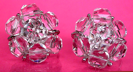 a beautiful VINTAGE COSTUME ESTATE ANTIQUE JEWELRY EARRINGS unsigned