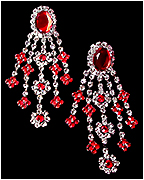 a beautiful VINTAGE COSTUME ESTATE ANTIQUE JEWELRY EARRINGS unsigned