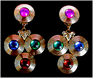 a beautiful vintage costume jewelry Juliana earrings unsigned