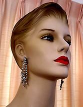 a beautiful vintage costume jewelry Juliana earrings unsigned