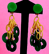 a beautiful vintage costume jewelry Juliana earrings unsigned